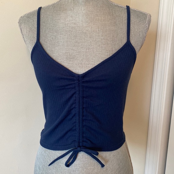 O’Neill Adjustable Crop Tank Top Navy Size XS - Picture 1 of 8